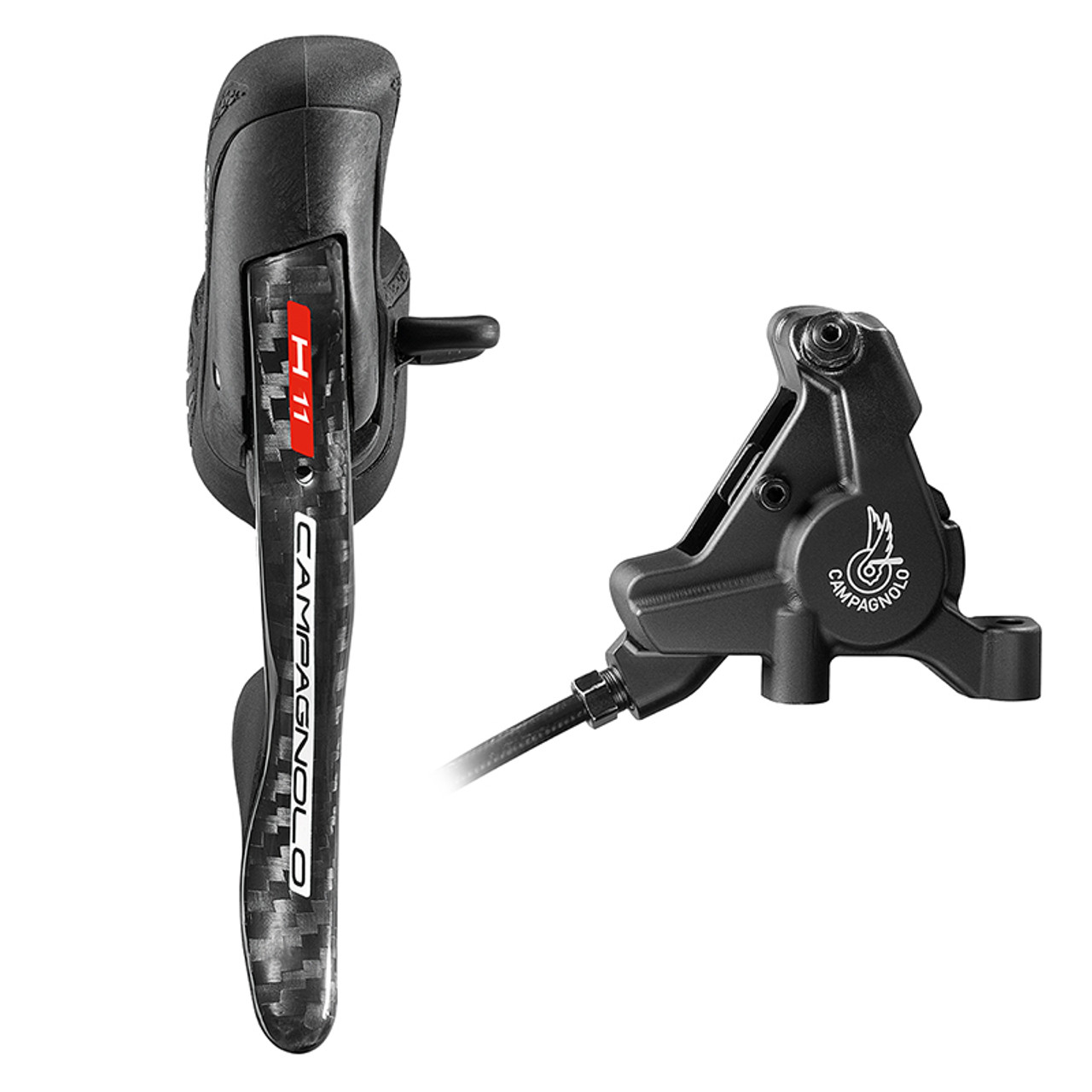 CAMPAGNOLO H11 EPS Ergopower rechts + 160 Bremssattel vorne + Schrauben