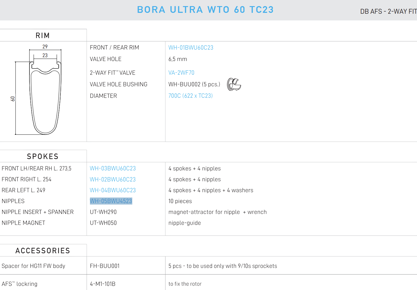 WH-05BWU4523 CAMPAGNOLO Aluminiu-Nippel, Torx 25, 11.6mm, 10 Stk.