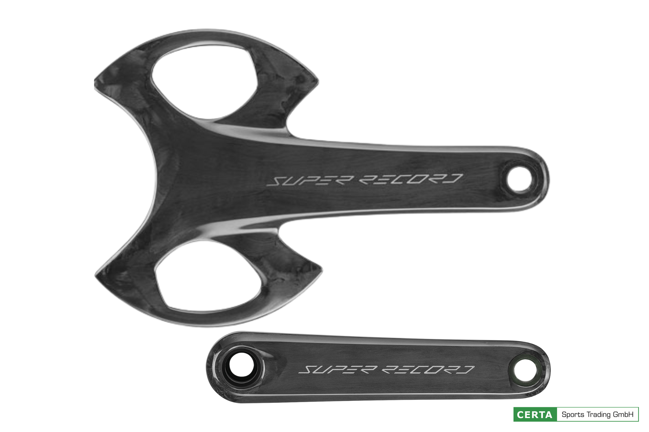 CAMPAGNOLO Super Record Kurbelarmset,  2 x 13s