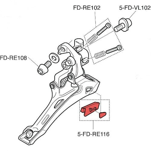 CAMPAGNOLO Einsatz für Umwerferkäfig
