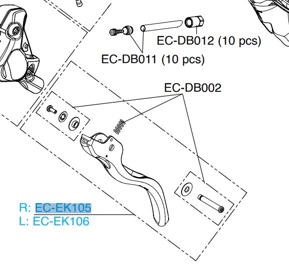 CAMPAGNOLO Ekar Bremshebel, rechts