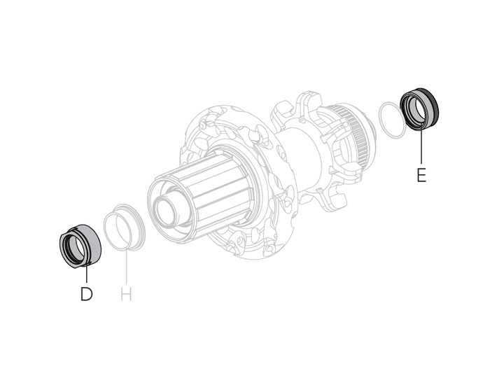 CAMPAGNOLO Zonda DB Achsadapter hinten