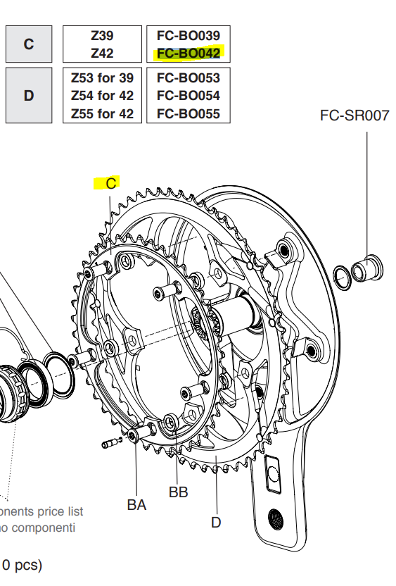 CAMPAGNOLO Kettenblatt, 11s