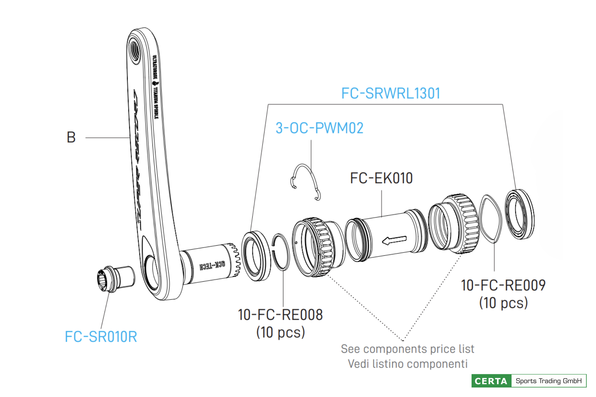 FC-SRWRL1301 CAMPAGNOLO Rillenkugellager QCK-TECH