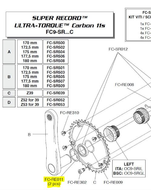 CAMPAGNOLO Dichtungsring Ultra-Torque (2 Stk.)