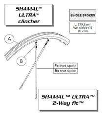 CAMPAGNOLO Shamal Ultra Speiche, 1 Stk.