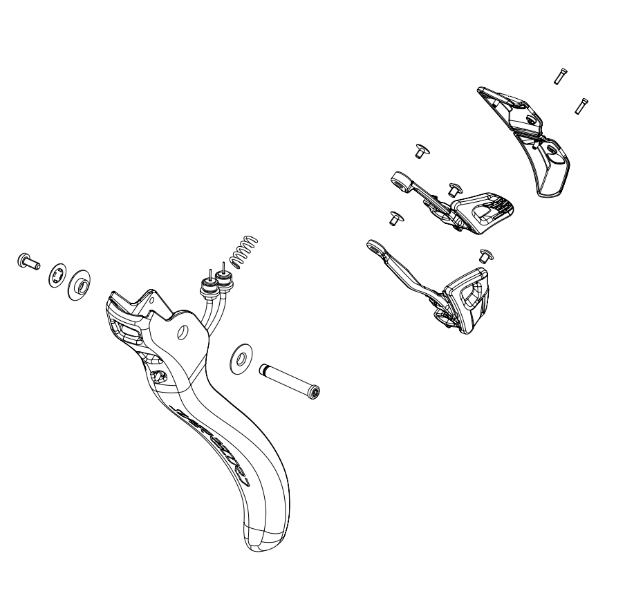 CAMPAGNOLO Super Record WRL Bremshebel mit Tasten, rechts