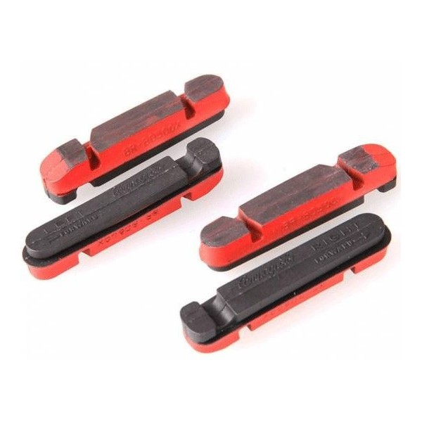 CAMPAGNOLO patin de frein, jantes carbone, rouge, Campagnolo (4 pcs.)