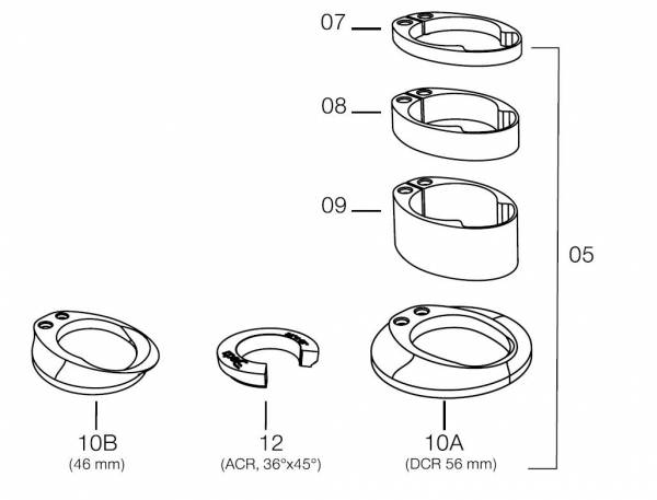 DEDA Vinci Headset Spacer Kit