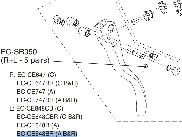 CAMPAGNOLO Centaur Bremshebel, links, 10s